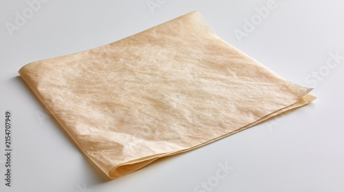 The Parchment Paper Sheet For Baking In A Clean Studio Kitchen