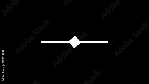 Minimal Animated White Divider Line with Diamond Shape Symbol