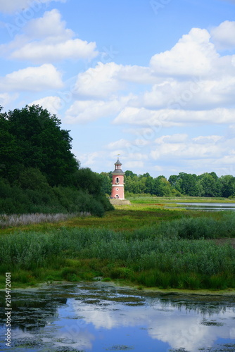 Leuchtturm am Teich in Moritzburg