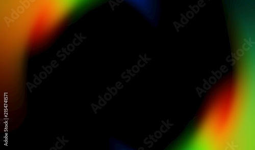 Colorful light leak overlay with soft glowing rainbow gradient and cinematic optical lens flare for photo and video editing