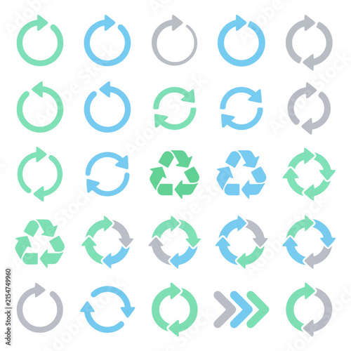 A Comprehensive Collection Of Various Circular Arrow Icons On A Black Background