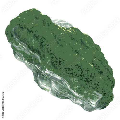 green mineral stone
