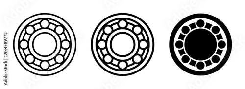 Ball Bearing Icons, Mechanical Components, Industrial Parts, Engineering Elements, Precision Engineering, Smooth Motion, Machine Parts, Technical Design