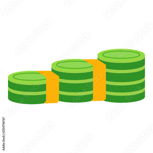 Stacks of Colorful Poker Chips Isolated for Casino Gambling Betting Risk Luck and Gaming Concept