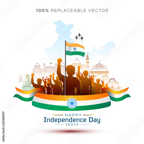 India Happy Independence Day freedom festival post.