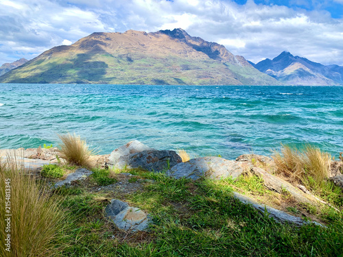 Scenic Overlook Above Lake Wakatipu, New Zealand