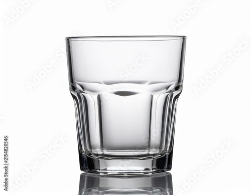 empty glass isolated on white white background