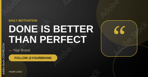 Motivational Quote Banner - Facebook Cover Template