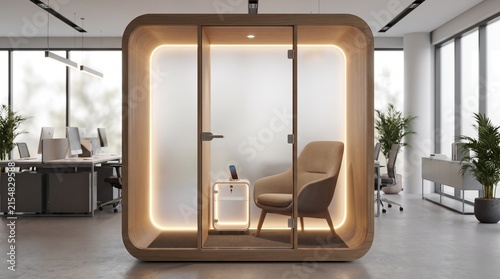 Digital Detox Booth for Workplace Wellbeing and Focus