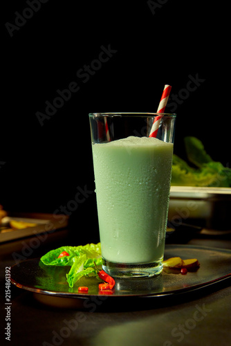 Smoothie, trinken, juice, glas, smoothie, green, gesund, frisch, getränk, süss, isoliert, dessert, flüssig