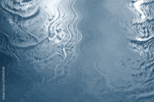 Abstract Liquid Blue Water Metallic Surface Texture