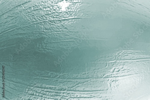 Abstract Teal Frosted Ice and Glass Surface Texture