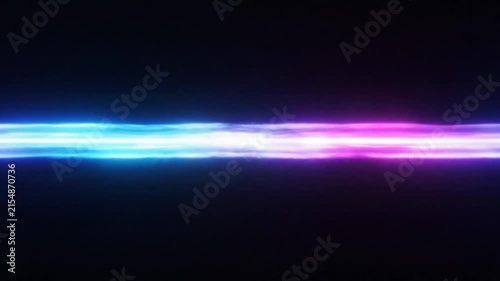 Abstract futuristic neon light show energy particle effects with swirling glowing shapes and wave form patterns on dark background
