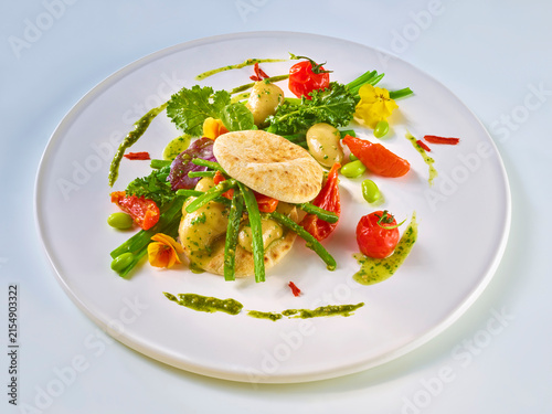 Gemüse im Fladenbrot