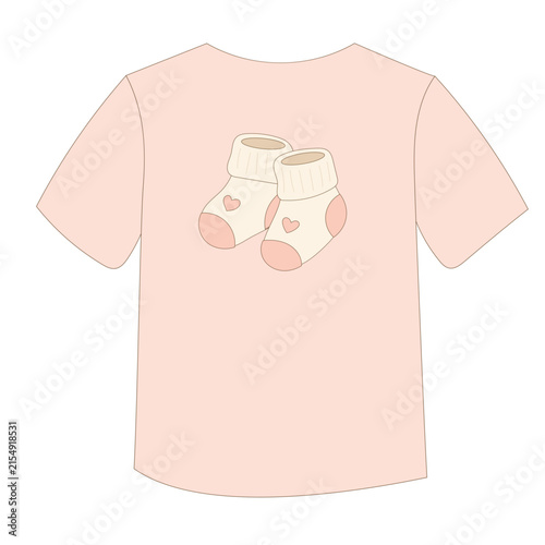 Cute Cartoon Pajama Shirt. Funny Kid Clothing Garment Isolated on Transparent. Domestic Cozy Cotton Childish Textile Apparel Icon. Simple fabric Shirt with Sleeve Graphic Design Han Drawn Element