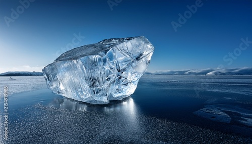 chunk of clear ice