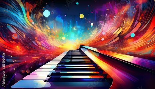 abstract music piano keyboard background