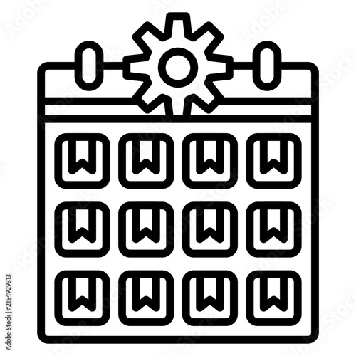 Production Schedule Vector Icon