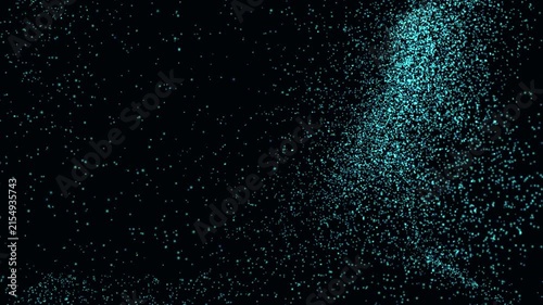 Bioluminescent fluid dynamics 4K animation, organic teal and magenta glowing particle flow field in deep marine water, abstract luxury motion background