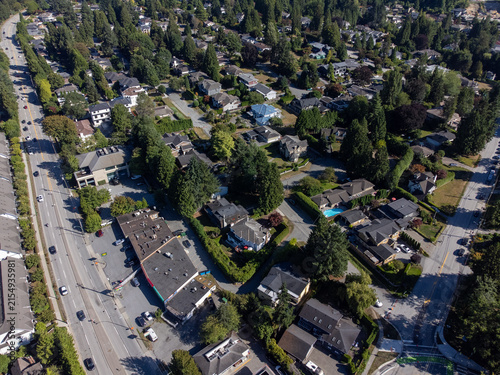 Greater Vancouver seen from above on a beautiful sunny day.
