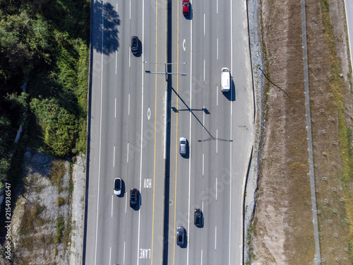 highway seen from above