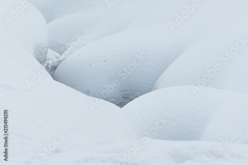 Foto Hokkaido snowscape forming abstract winter landscape shapes