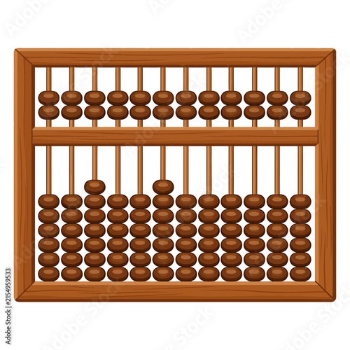 old wooden abacus