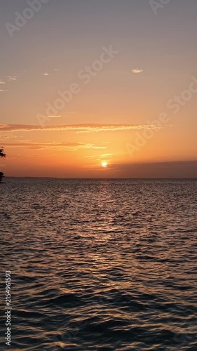 sunset over the sea