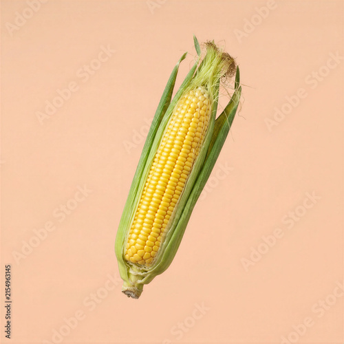 Realistic appetizing vegetable photographed on a pastel colored background, isolated fresh food image with clean styling, soft light, and natural texture