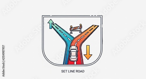 Fork In The Road Decision Pathway For Business Direction
