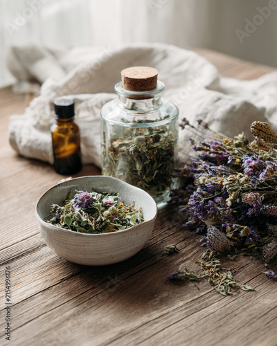 Botanical Herbal Wellness Still Life
