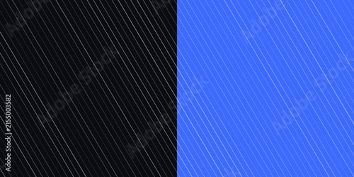 Abstract carbon fiber texture background with a split design in black and bright blue colors