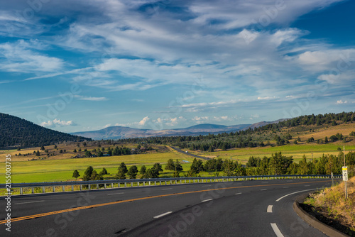 Rural landscapes along highway 97 in southeastern Oregon, United States