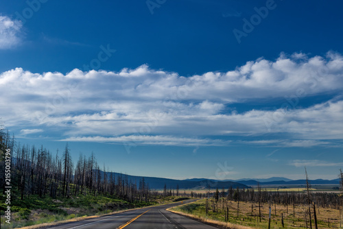 Rural landscapes along highway 97 in southeastern Oregon, United States