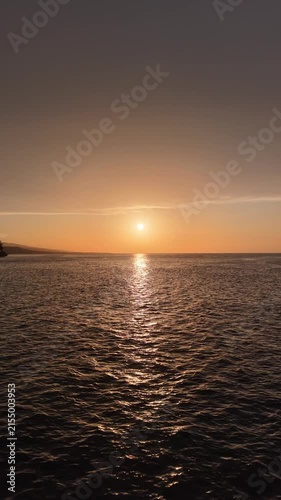 sunset over the sea