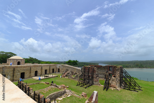 фотографія Elevated interior view of Fort San Lorenzo barracks ruins