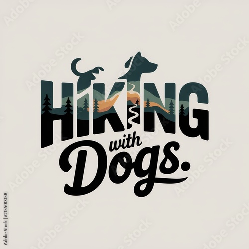 Hiking With Dogs Outdoor Nature Adventure T-Shirt