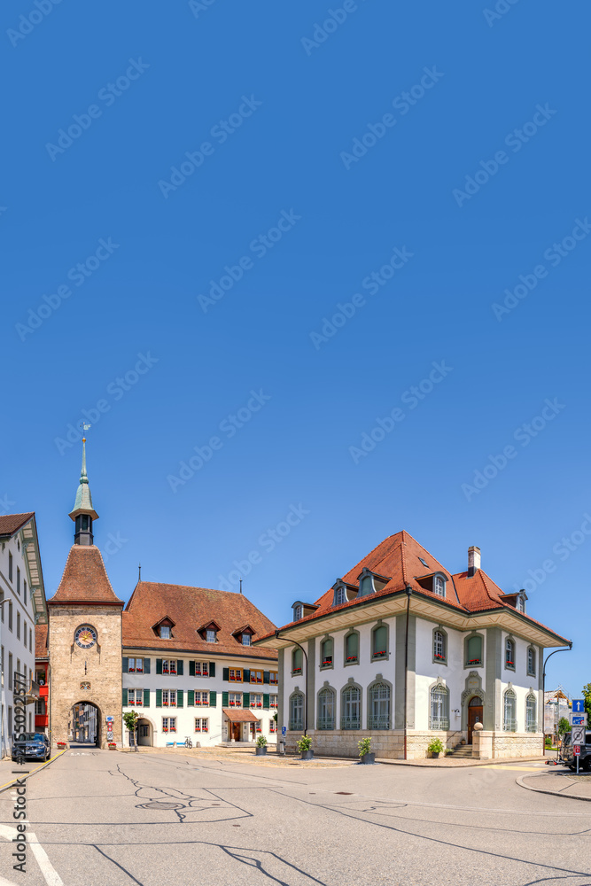 Obraz premium Altstadt, Wangen an der Aare, Schweiz 