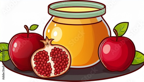 rosh hashanah apples honey and pomegranate tradition