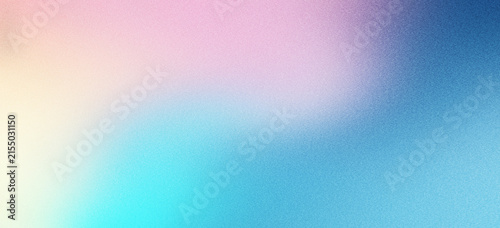 Konstfotografi Grainy pastel blue pink purple gradient background subtle noise texture banner h