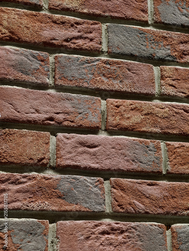 Canvastavla Decorative wall panels replicating brick surfaces displayed in a hardware superm