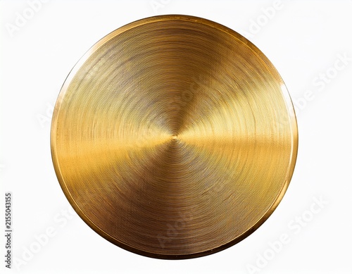 luxury gold metal plate on isolated png