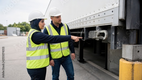 Loading Dock Safety Inspection Restraint Hook workplace interaction