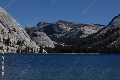 Tenaya Lake and Granite Mountains in Yosemite National Park