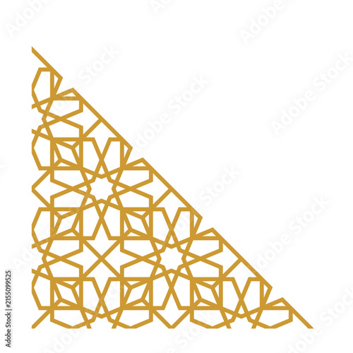 Gold Islamic Geometric Background