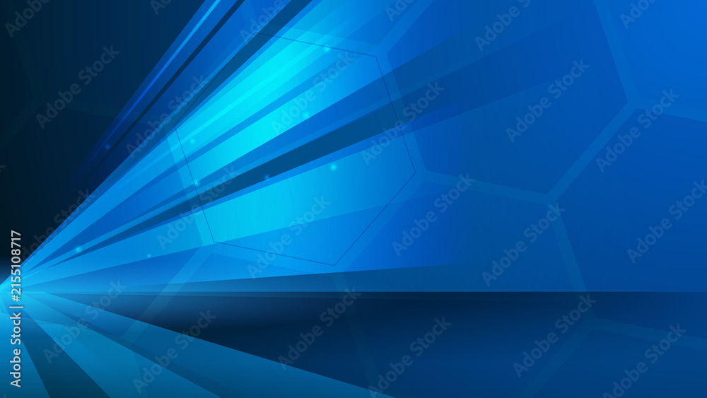 Obraz premium Dynamic Abstract Technology Background For Business, Futuristic Banner Cyber Header Data Science Promotion Layout
