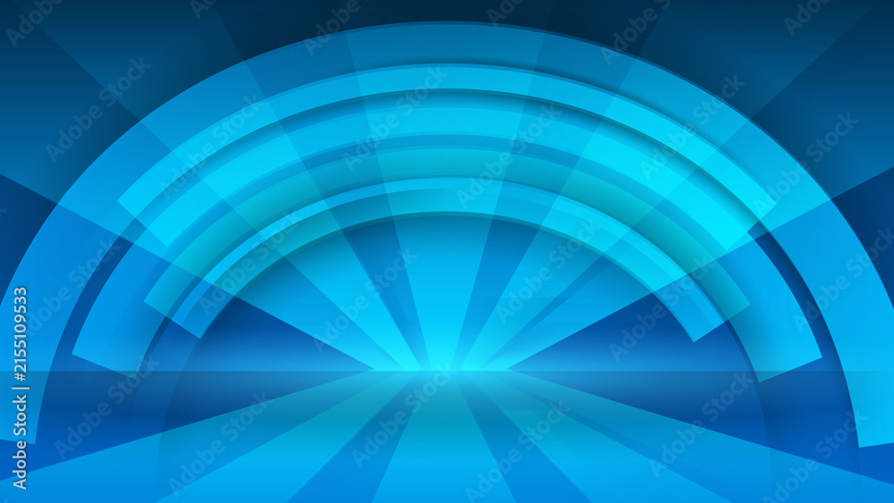 Obraz premium Abstract Sci Fi Tunnel Technology Background Banner, Futuristic Portal Speed Light Presentation Backdrop Vector Design