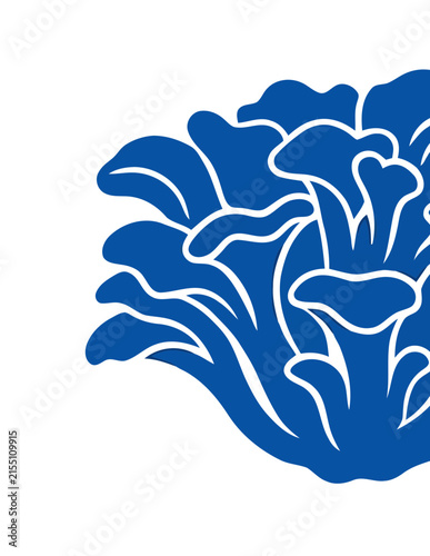 Blue oyster mushroom or coral fungus.