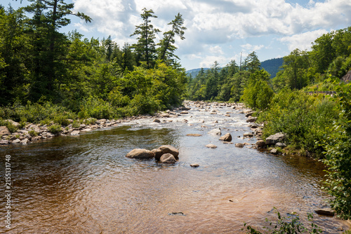 Swift River at the Lower Falls Scenic Area in White Mountain National Forest, New Hampshire.