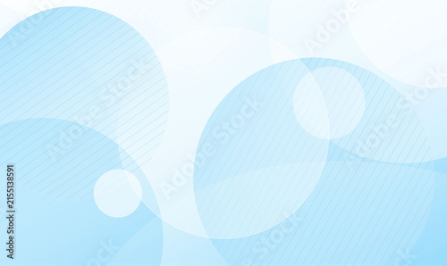 Obraz na płótnie Abstract white light blue background with soft circle bokeh pattern for banner p